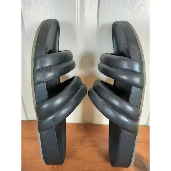 Vionic Mayla Black Puffer Strap Slide Sandals - Women's Size 11 - Picture 5 of 8